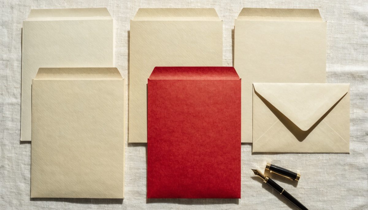 Document folders on a desk